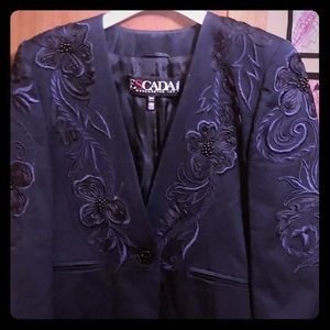 Escada embroidered dressy blazer